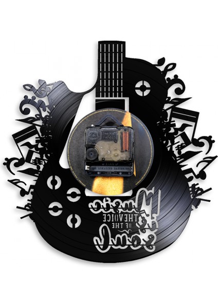 Gitar Vinil Duvar Saati Tatil Için Hediyeler, 12 ”siyah Müzik Duvar Saati Enstrüman Sanat Doğum Günü Duvar Dekoru Için Erkekler Kadınlar Için Benzersiz Hediyeler (Yurt Dışından) fırsatları