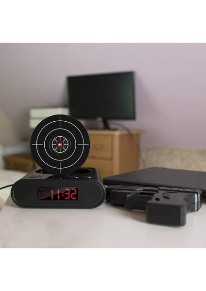 Hedef Uyandırma Çalar Saat, Yaratıcı Atış Alarmı Ağır Uyuyanlar Için Kişiselleştirilmiş 12 Saatlik Dijital Ekran, Erkekler Kızlar Için Yenilikçi Hediye (Siyah (Yurt Dışından) fiyatları