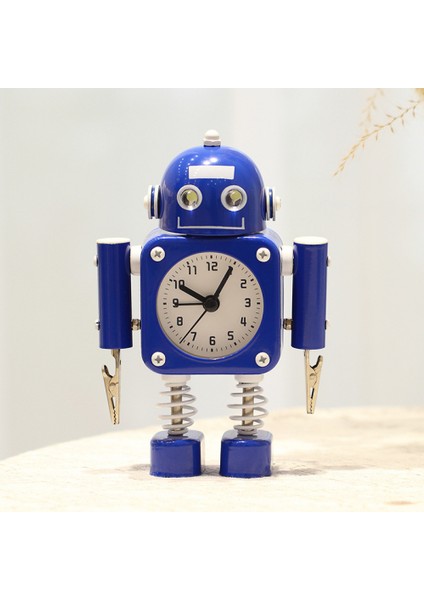 Yatak Odası Çalar Saat, Robot Çalar Saat, Öğrenci Ev Dekorasyonu Masaüstü Saati (Yurt Dışından)