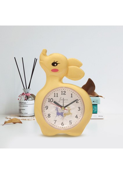 Yatak Odası Çalar Saat, Küçük Geyik Çalar Saat, Öğrenci Ev Dekorasyonu Masaüstü Saati (Yurt Dışından)