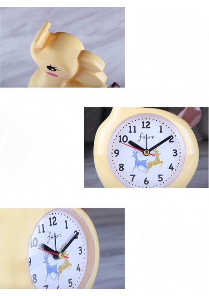 Yatak Odası Çalar Saat, Küçük Geyik Çalar Saat, Öğrenci Ev Dekorasyonu Masaüstü Saati (Yurt Dışından) fırsatları
