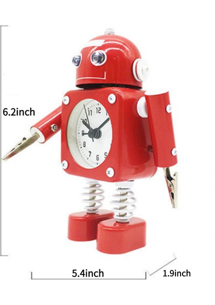Yatak Odası Çalar Saat, Robot Çalar Saat, Öğrenci Ev Dekorasyonu Masaüstü Saati (Yurt Dışından) modelleri