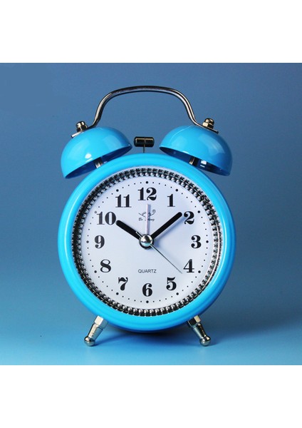 Inç Çalar Saat, Analog Metal Zil Çalar Saat, Öğrenci Ev Dekorasyonu Masaüstü Saati (Yurt Dışından)