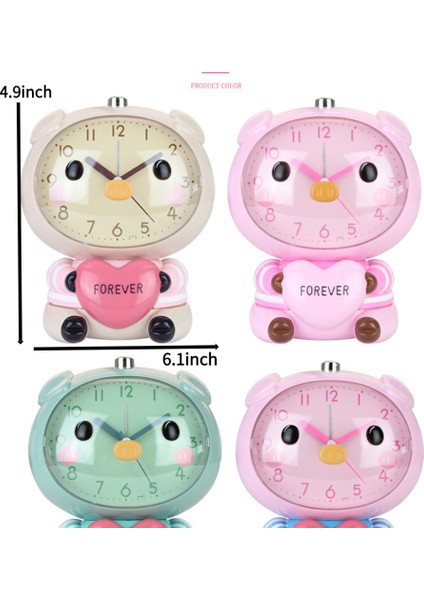 Çocuk Çalar Saat, Karikatür Çalar Saat Aşk Domuz Çalar Saat, Öğrenci Çocuk Ev Dekorasyonu Masaüstü Saati (Pembe) (Yurt Dışından) fiyatları