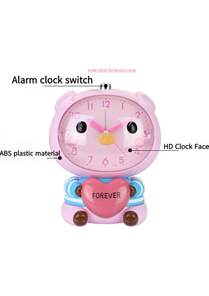 Çocuk Çalar Saat, Karikatür Çalar Saat Aşk Domuz Çalar Saat, Öğrenci Çocuk Ev Dekorasyonu Masaüstü Saati (Pembe) (Yurt Dışından) modelleri