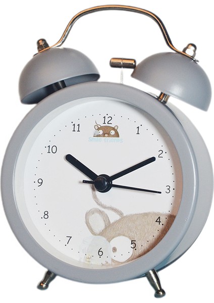 Analog Çalar Saat, 3 Inç Yuvarlak Çalar Saat Geçmeyen, Süper Sessiz Çalar Saat, Masa/yatak Odası Için Basit Şık Tasarım (Yurt Dışından)