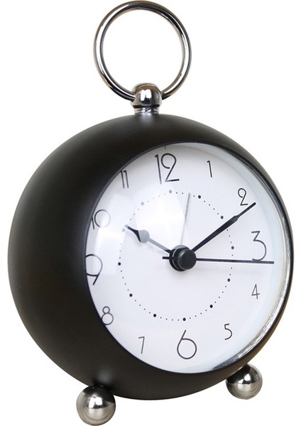 Küçük Masa Saatleri, Klasik Geçmeyen Masa Üstü Çalar Saat Pille Çalışan Arkadan Aydınlatmalı Masa Saati Hd Cam Yatak Odası Oturma Odası Mutfak Iç Mekan Dekoru (Siyah) (Yurt Dışından)