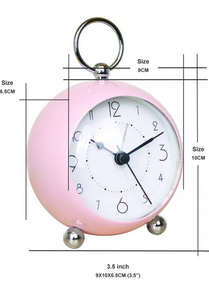 Küçük Masa Saatleri, Klasik Geçmeyen Masa Üstü Çalar Saat Pille Çalışan Arkadan Aydınlatmalı Masa Saati Hd Cam Yatak Odası Oturma Odası Mutfak Iç Mekan Dekoru (Siyah) (Yurt Dışından) modelleri