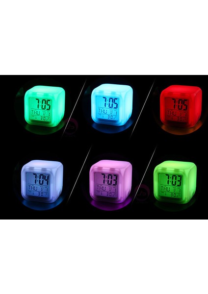Wekity Sonic The Hedgehog Renkli Çalar Saat LED Kare Saat Zaman, Sıcaklık, Alarm, Tarih ile Dijital Çalar Saat (Yurt Dışından) fiyatları