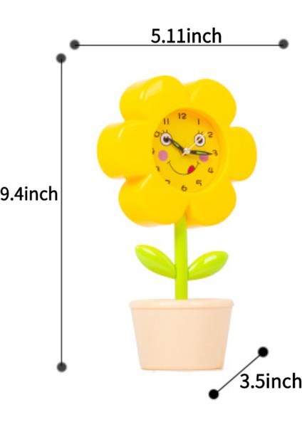 Yatak Odası Çalar Saat, Çiçek Çalar Saat, Öğrenci Ev Dekorasyonu Masaüstü Saati (Yurt Dışından) fırsatları