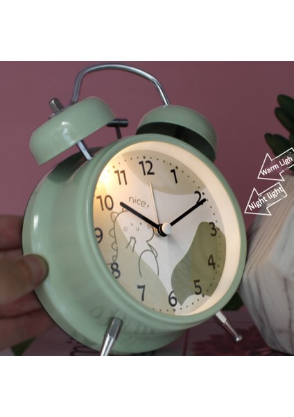 3 Inç Çalar Saat, Analog Metal Hayvan Çalar Saat, Öğrenci Ev Dekorasyonu Masaüstü Saati (Yurt Dışından) fırsatları