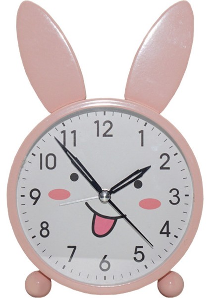 Çocuklar, Öğrenciler ve Yetişkinler Için Aydınlık Sessiz Basit Küçük Çalar Saat ile 4.25 Inç Metal Çalar Saat Ev Ofis Saati (Pembe) (Yurt Dışından)