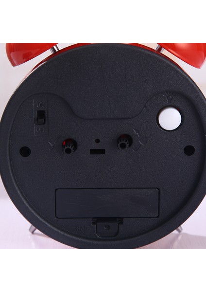 4 Inç Ikiz Zil Çalar Saat, Arkadan Aydınlatmalı, Sessiz Geçmeyen, Pille Çalışan, Yüksek Sesle Uyandırma Alarm Saati (Kırmızı) (Yurt Dışından) fırsatları