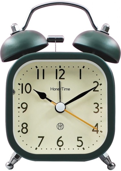 Justup Sessiz Çalar Saat Çocuklar Için Derin Uyuyanlar Için Yüksek Sesle Alarm Küçük Masa Saati Arkadan Aydınlatmalı Yatak Odası Oturma Odası Için --- Yeşil (Yurt Dışından)