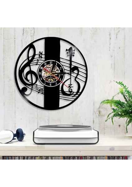 Müzik Vinil Plak Duvar Saati - Minimalist Notlar CD Duvar Saati - Vinil Saat - Oturma Odası Duvar Dekoru - Müzik Severler Için Eşsiz Hediyeler (Yurt Dışından) modelleri