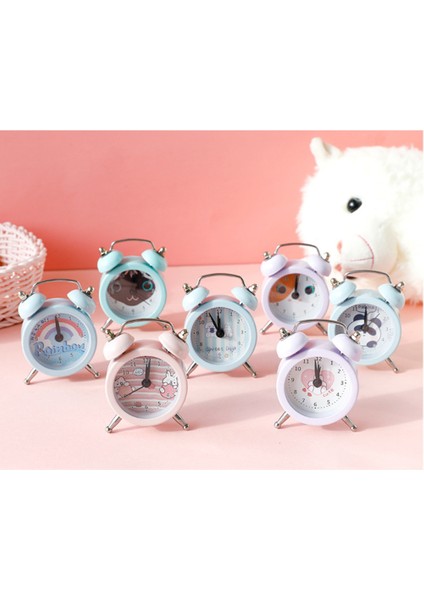 Ikiz Çan Çalar Saat, Karikatür Çalar Saat, Öğrenci Ev Dekorasyonu Masaüstü Saati (Yurt Dışından) fiyatları
