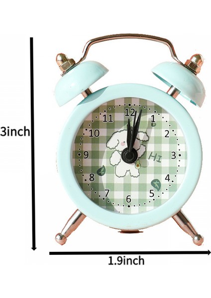 Ikiz Çan Çalar Saat, Karikatür Çalar Saat, Öğrenci Ev Dekorasyonu Masaüstü Saati (Yurt Dışından) fırsatları