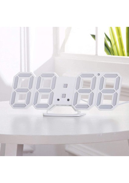 3D Dijital Çalar Saat, Duvar LED Numaralı Zaman Saati, 3 Otomatik Ayarlı Parlaklık Seviyesi, Erteleme Fonksiyonlu LED Elektronik Saat, Sıcaklık Göstergesi (Yurt Dışından) fiyatları