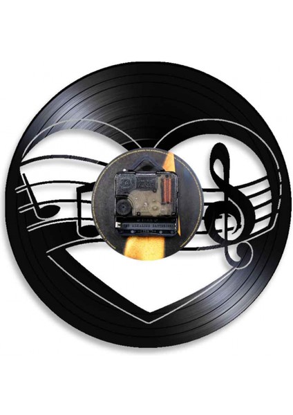 Müzik Vinil Plak Duvar Saati -Müzik Notları Vinil Duvar Saati - Vinil Saat - Oturma Odası Duvar Dekoru - Müzik Aşığı Için Eşsiz Hediyeler (Yurt Dışından) fırsatları