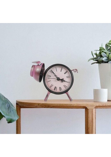 Masaüstü Saati, Romen Rakamları Retro Domuz Heykeli Saati, Ev Ofis Süslemeleri Için Dekoratif Çerçeve Saati, Arkadaşlar Için Hediye, Sınıf Arkadaşları (Yurt Dışından) modelleri