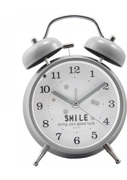 4 Inç Yatak Odası Çalar Saat, Metal Çalar Saat, Öğrenci Ev Dekorasyonu Masaüstü Saati (Yurt Dışından)