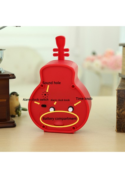 Yatak Odası Çalar Saat, Gitar Çalar Saat, Öğrenci Ev Dekorasyonu Masaüstü Saati (Yurt Dışından) modelleri