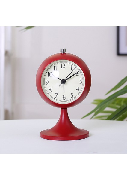 Yatak Odası Çalar Saat, Metal Çalar Saat, Öğrenci Ev Dekorasyonu Masaüstü Saati (Yurt Dışından)