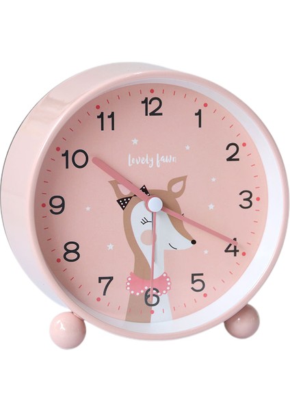 Analog Çalar Saat 4 Inç, Pille Çalışan Tiksiz Sessiz Küçük Masa Saati Gece Işığı ile Komidin Yatak Odası Için Masa Saati (Yurt Dışından)