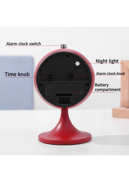 Yatak Odası Çalar Saat, Metal Çalar Saat, Öğrenci Ev Dekorasyonu Masaüstü Saati (Yurt Dışından) modelleri
