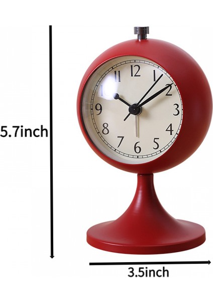 Yatak Odası Çalar Saat, Metal Çalar Saat, Öğrenci Ev Dekorasyonu Masaüstü Saati (Yurt Dışından) indirimleri