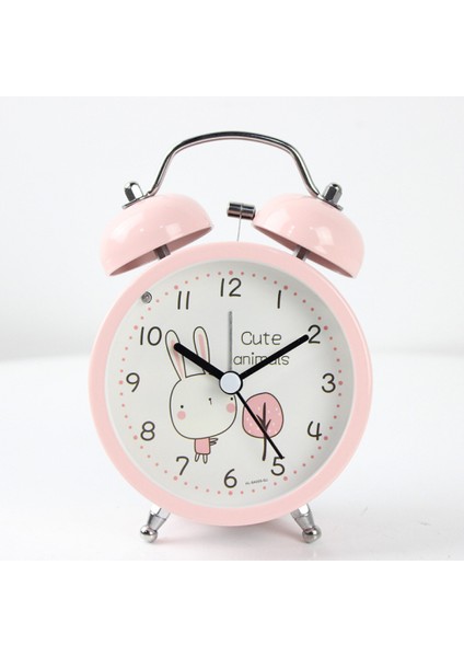 3 Inç Çalar Saat, Analog Metal Hayvan Çalar Saat, Öğrenci Ev Dekorasyonu Masaüstü Saati (Yurt Dışından)