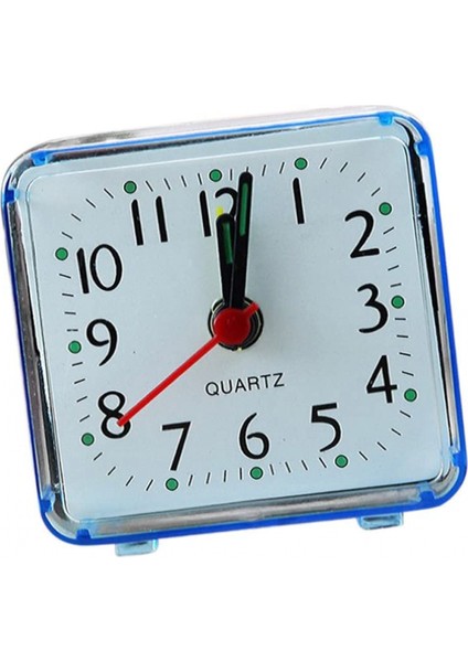 Mini Kare Kuvars Saat Seyahat Çalar Saat Yatak Odası Ev Masa Saati - Mavi (Yurt Dışından) fırsatları