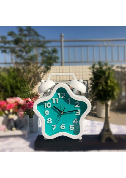 Yatak Odası Çalar Saat, Pentagram Çalar Saat, Öğrenci Ev Dekorasyonu Masaüstü Saati (Yurt Dışından)