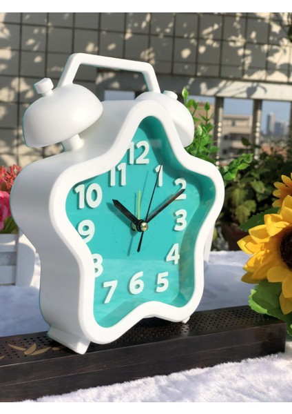 Yatak Odası Çalar Saat, Pentagram Çalar Saat, Öğrenci Ev Dekorasyonu Masaüstü Saati (Yurt Dışından) fırsatları