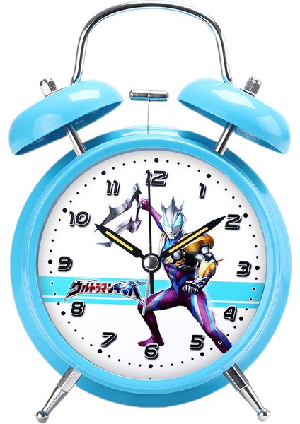 Karikatür Çalar Saat, 4 Inç Yuvarlak Çalar Saat Geçmiyor, Erkek Yatak Odası Için Gece Işığı ile Süper Sessiz Çalar Saat (Yurt Dışından)