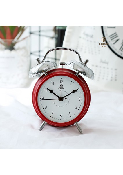 3,5 Inç Yatak Odası Çalar Saat, Metal Çalar Saat, Öğrenci Ev Dekorasyonu Masaüstü Saati (Yurt Dışından)