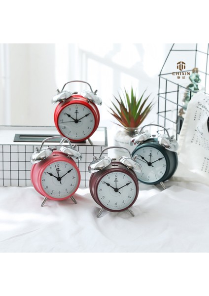 3,5 Inç Yatak Odası Çalar Saat, Metal Çalar Saat, Öğrenci Ev Dekorasyonu Masaüstü Saati (Yurt Dışından) fiyatları