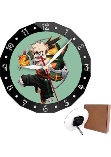 Yaratıcı My Hero Academia Modern Basit Masa Saati Duvar Saati Saat Anime Süs Hediye (Yurt Dışından)