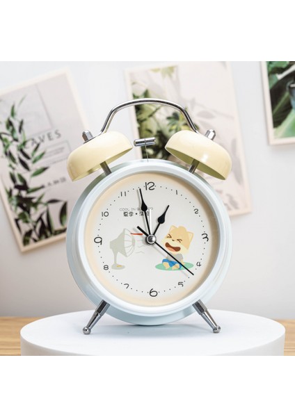 4 Inç Yatak Odası Çalar Saat, Hayvan Çalar Saat, Öğrenci Ev Dekorasyonu Masaüstü Saati (Yurt Dışından)