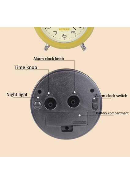 Yatak Odası Çalar Saat, Totoro Çalar Saat, Öğrenci Ev Dekorasyonu Masaüstü Saati (Yurt Dışından) modelleri