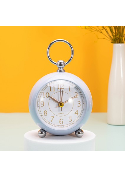 Yatak Odası Çalar Saat, Metal Çalar Saat, Öğrenci Ev Dekorasyonu Masaüstü Saati (Yurt Dışından)