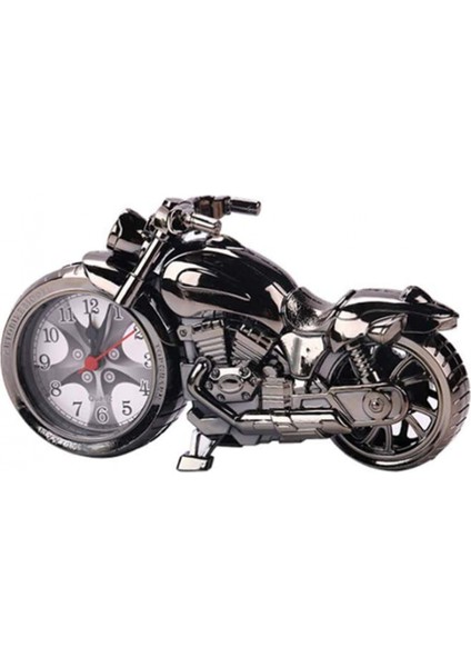 Motosiklet Çalar Saat Retro Motosiklet Çalar Saat Vintage Motosiklet Saat Vintage Raf Saat Vintage Çalar Saat Ev Ofis Masaüstü Dekor ( Pil Gümüş ) (Yurt Dışından) fırsatları