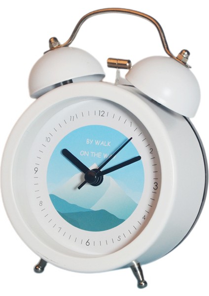 Analog Çalar Saat, 3 Inç Yuvarlak Çalar Saat Geçmeyen, Süper Sessiz Çalar Saat, Masa/yatak Odası Için Basit Şık Tasarım (Yurt Dışından)