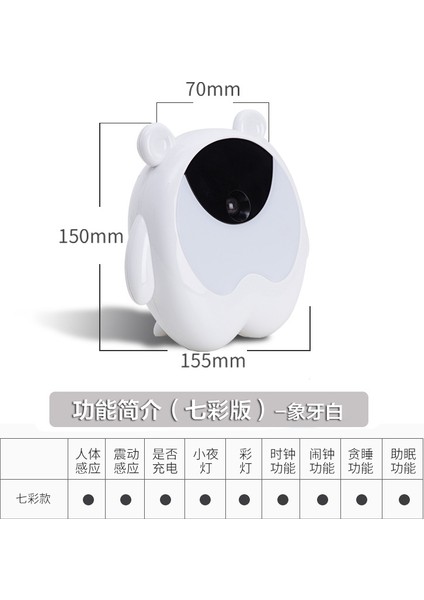 Çocuk Çalar Saat, Çocuk Uyku Eğitmeni Saati Uyandırmaya Tamam Yürümeye Başlayan Çocuk, Çocuklar, Öğrenciler, Erkekler ve Kızlar Için Sevimli Saat (Beyaz) (Yurt Dışından) fırsatları