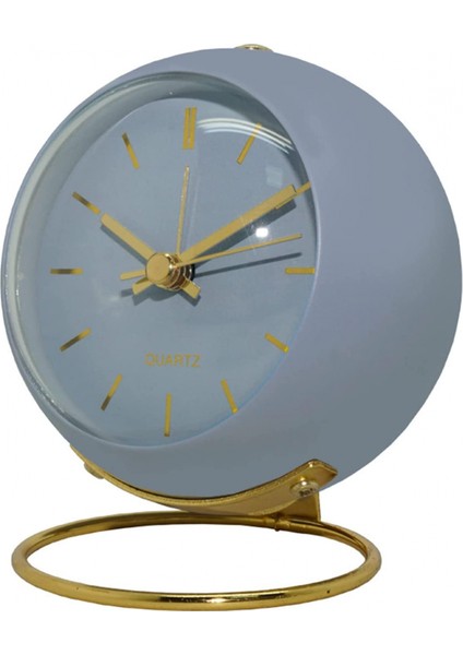 Çalar Çalar Saat, Pille Çalışan Masaüstü, Parlak, Sessiz, Tıkırdayan, Yeşil Analog Çalar Saat Yatak Odası Ofisinde Koyu Mavi (Yurt Dışından)