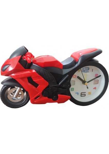 Yatak Odası Çalar Saat, Motosiklet Çalar Saat, Öğrenci Ev Dekorasyonu Masaüstü Saati (Yurt Dışından)