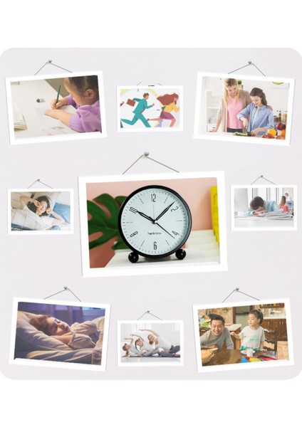 Analog Çalar Saat, 4 Inç Süper Sessiz, Geçmeyen, Gece Işıklı Küçük Saat, Pille Çalışan, Basit Tasarım, Yatak Odası Için, Başucu, Masa-Kırmızı (Yurt Dışından) fırsatları