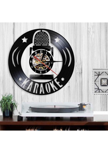 Müzik Vinil Kayıt Duvar Saati - Moda Vinil Duvar Saati - Vinil Saat - Oturma Odası Duvar Dekoru - Müzik Aşığı Için Eşsiz Hediyeler (Yurt Dışından)