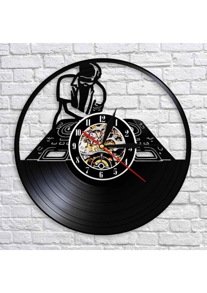 Müzik Vinil Kayıt Duvar Saati - Yaratıcı Içi Boş Vinil Duvar Saati - Vinil Saat - Oturma Odası Duvar Dekoru - Müzik Aşığı Için Eşsiz Hediyeler (Yurt Dışından)
