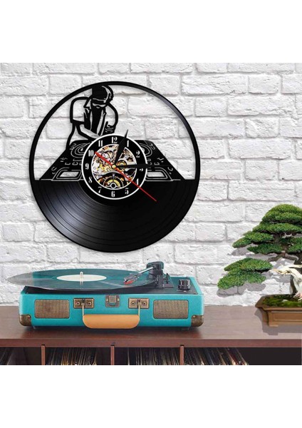 Müzik Vinil Kayıt Duvar Saati - Yaratıcı Içi Boş Vinil Duvar Saati - Vinil Saat - Oturma Odası Duvar Dekoru - Müzik Aşığı Için Eşsiz Hediyeler (Yurt Dışından)